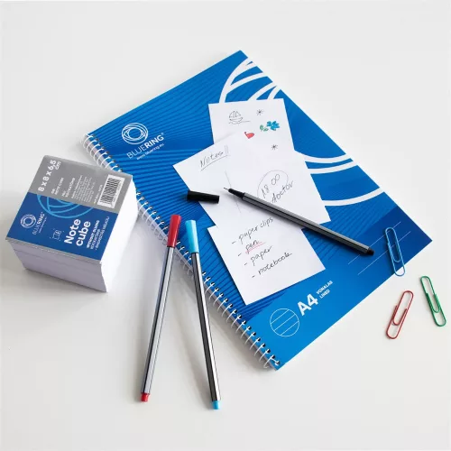 Kockatömb 8x8x6,5cm, ragasztás nélküli, Bluering® Extra fehér