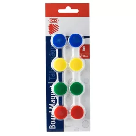 Táblamágnes 20 mm, 8 db-os, színes