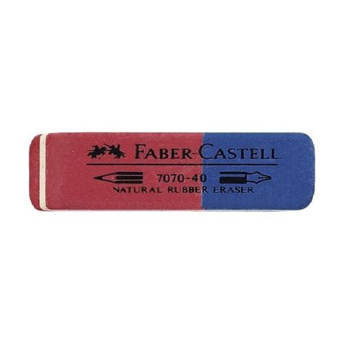 Radír Faber-Castell kék-piros, golyóstollhoz és ceruzához