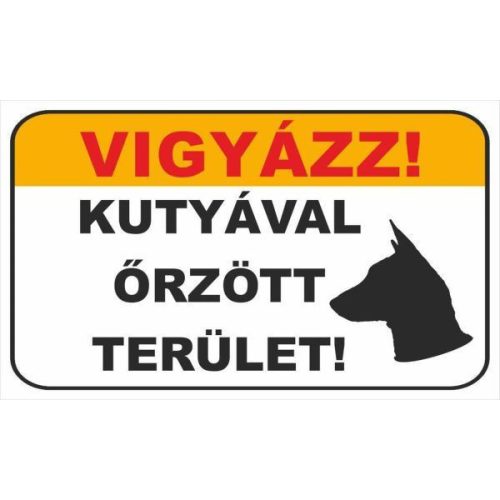 Matrica Kutyával őrzött terület