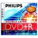 Lemez DVD+R DL Philips 8,5Gb 8x normál tok 