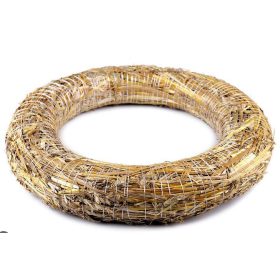 Szalma koszorú 40 cm