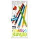 Színes ceruza, Creative Jungle, 12 db-os, háromszög alakú, hajlékony