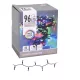 96 LED-es fényfüzér, multi color, elemes, elem nélkül, kül és beltéri, 7 m+50cm-es, 8 funkcióval