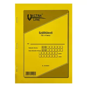   Nyomtatvány szállítólevél VECTRALINE A/5 álló 25x4 lapos