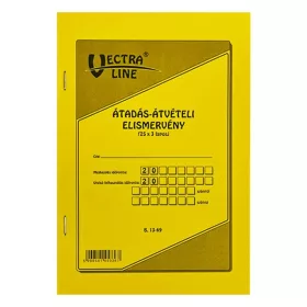   Nyomtatvány átadás - átvételi elismervény VECTRALINE A/5 álló 25x3 lapos