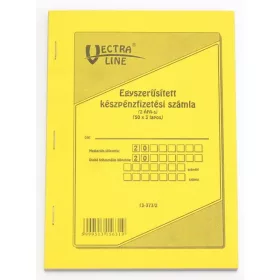 Készpénzfizetési számla 50x3 Vectra, Victoria 2 áfás