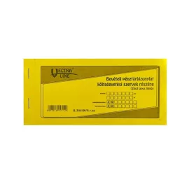   Bevételi pénztárbizonylat költségvetési szervek részére