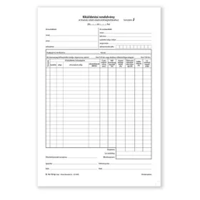 Kiküldetési rendelvény, külföldi utas+elszámolás A/3