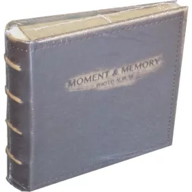   Fotóalbum, bőrhatású, memosávos, bedugós, 10x15 cm / 100 db.