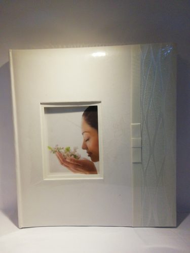 Öntapadós bőrhatású fotóalbum, esküvői, 29x32 cm, 40 oldal
