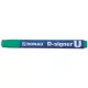 Alkoholos marker, 2-4 mm, kúpos, DONAU "D-signer U", zöld