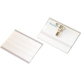 Névjegykitűző csiptetős