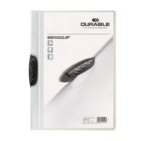   Gyorsfűző, klipes, A4, DURABLE "Swingclip® 30", fekete