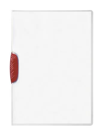 Gyorsfűző, klipes, A4, DURABLE "Swingclip® 30", piros