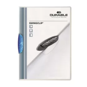   Gyorsfűző, klipes, A4, DURABLE "Swingclip® 30", kék