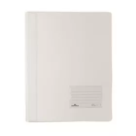   Gyorsfűző, A4, extra erős, DURABLE "DURALUX®", áttetsző fehér