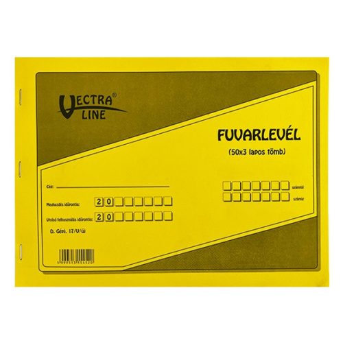 Fuvarlevél A/4 fekvő 50x3