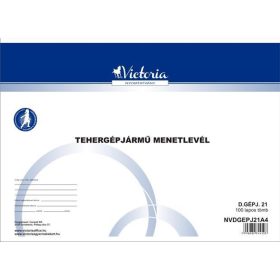 Menetlevél tehergépjármű A/4 fekvő 100 lapos