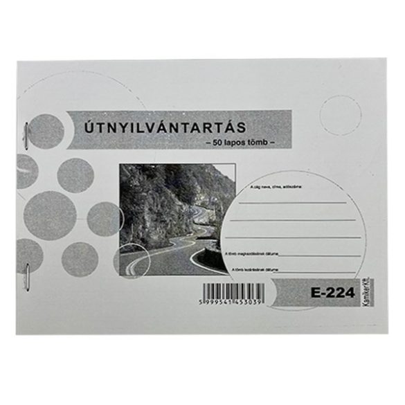 Útnyilvántartó A/5 fekvő Vectra