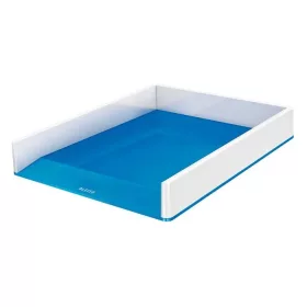   Irattálca, műanyag, kettős színhatású, LEITZ "Wow", kék