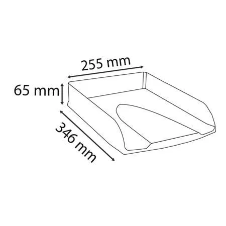Irattálca, műanyag, EXACOMPTA "COMBO Styli Skandi", óceánkék