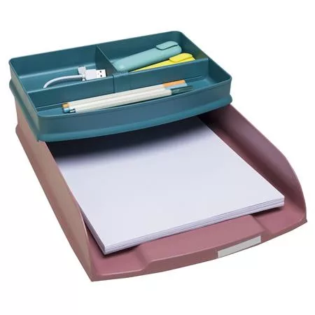 Irattálca, műanyag, EXACOMPTA "COMBO Styli Skandi", rózsaszín