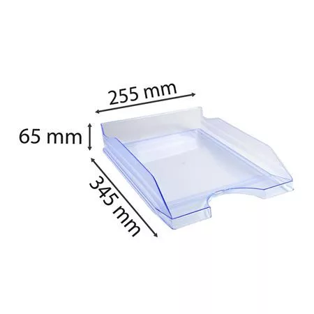 Irattálca, műanyag, A4+, EXACOMPTA "Linicolor®", jégkék