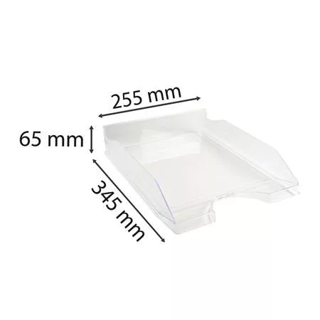 Irattálca, műanyag, A4+, EXACOMPTA "Office", áttetsző