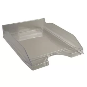   Irattálca, műanyag, A4+, EXACOMPTA "Office", áttetsző szürke