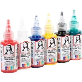 Textilfesték készlet, 6x40 ml