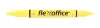 Szövegkiemelő, 1,0/4,0 mm, kétvégű, FLEXOFFICE "HL01", sárga