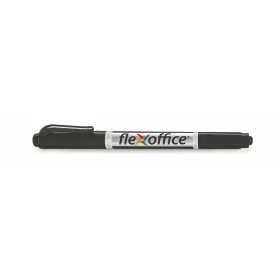   Alkoholos marker, 0,4/1,0 mm, kúpos, kétvégű, FLEXOFFICE "PM01", fekete