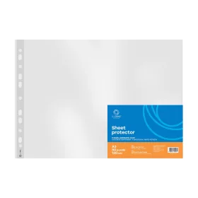   Genotherm lefűzhető, A3, 120 micron fekvő, víztiszta Bluering® 25 db/csomag,