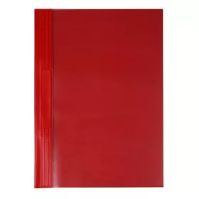   Gyorsfűző, kemény hátlappal, PVC, A4, VICTORIA OFFICE, piros