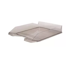   Irattálca, műanyag, VICTORIA OFFICE, áttetsző füstszínű