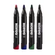 Alkoholos marker, 3-5 mm, kúpos, KORES "K-Marker XP1", 4 különböző szín