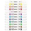Dekormarker készlet, akril, 1-2 mm, kétvégű, KORES " K-Kreative", 12 különböző szín