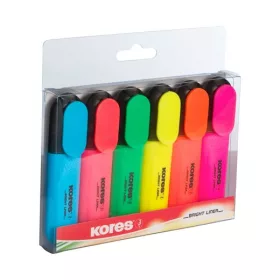   Szövegkiemelő készlet, 0,5-5 mm, KORES, 6 különböző szín