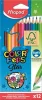 Színes ceruza készlet, háromszögletű, MAPED "Color'Peps Star", 12 különböző szín