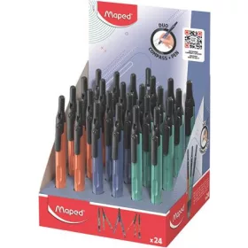   Körző display, heggyel, 2in1, ceruzává alakítható, MAPED „Compass Pen”, vegyes színek
