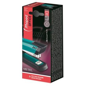   Tűzőgép, 24/6, 26/6, 20 lap, MAPED "Essentials Half-Strip", türkiz