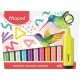 Szövegkiemelő készlet, 1-5 mm, MAPED "Fluo Peps Assorted", 12 különböző szín