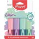 Szövegkiemelő készlet, 1-5 mm, MAPED "Glitter Fluo Peps", vegyes pasztell színek