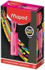 Szövegkiemelő, 1-5 mm, MAPED "Fluo Peps Classic", rózsaszín