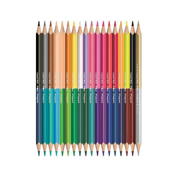 Színes ceruza Maped Color Peps Duo kétvégű 18=36 háromszögletű