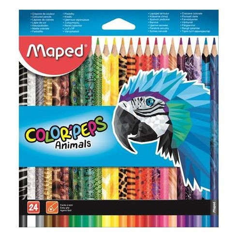 Színes ceruza Maped Color Peps Animal 24 db-os háromszögletű