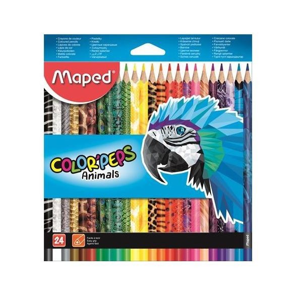 Színes ceruza Maped Color Peps Animal 24 db-os háromszögletű