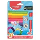 Színes ceruza készlet, háromszögletű, MAPED „Color'Peps Infinity Kidy”, 12 különböző szín