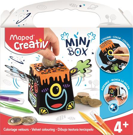 Kreatív készségfejlesztő készlet- MAPED CREATIV, " Mini Box" Pénzpersely készítő